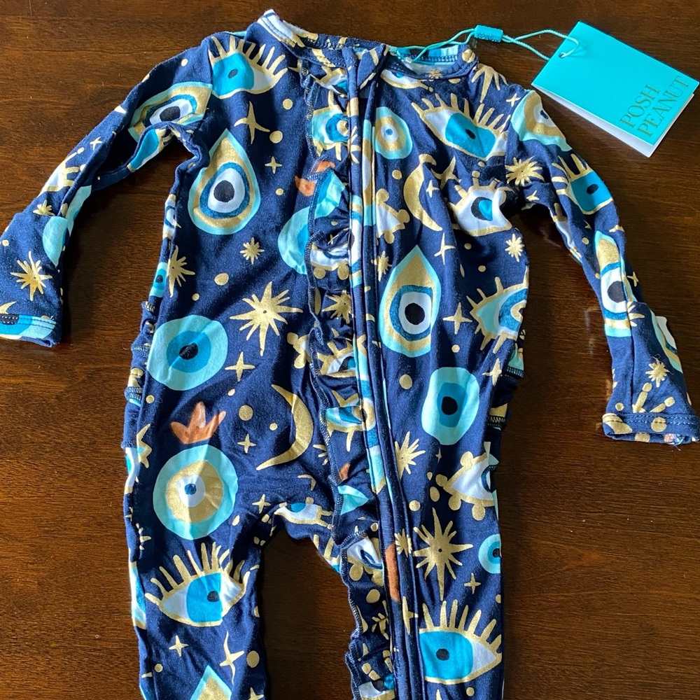 0-3 month onesie Posh Peanut